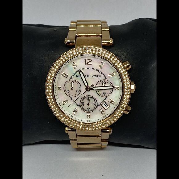 Michael Kors Parker MK5491 Womens Stainless Steel Analog Dial Quartz Watch UC544 - Picture 1 of 11